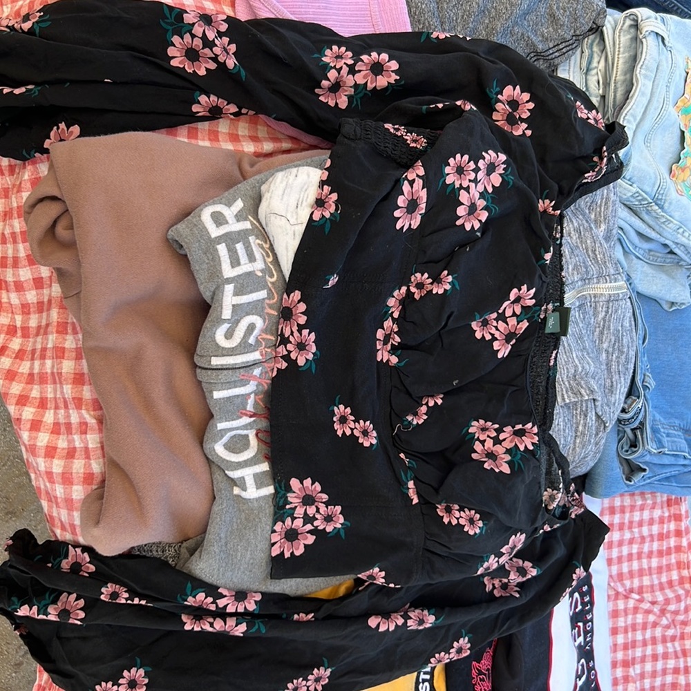 Floral black long sleeve